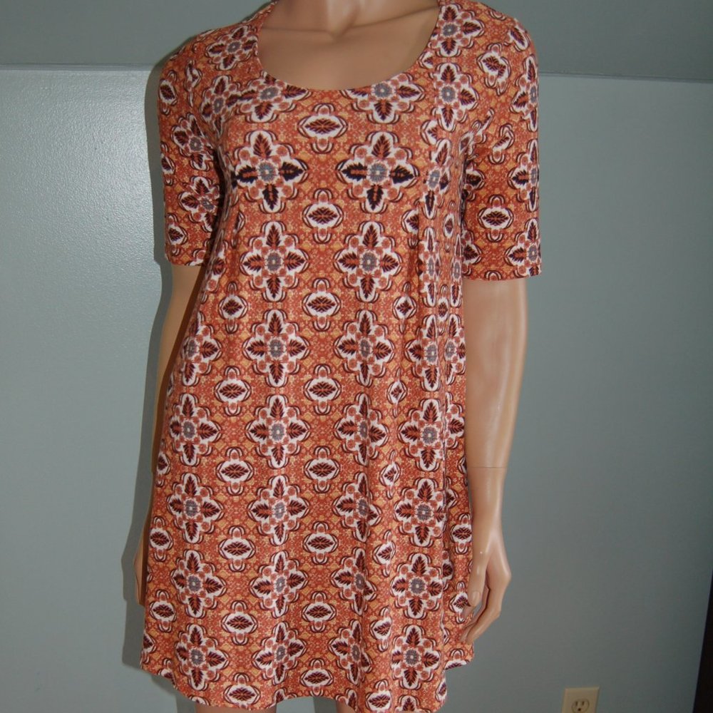 Pink Rose Vintage Size S Floral Elbow Sleeve Dress